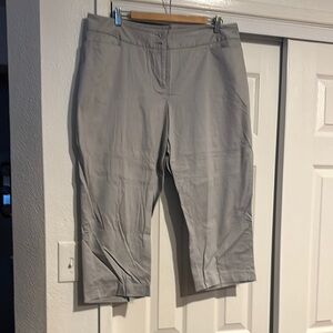Gray Cropped Pants
